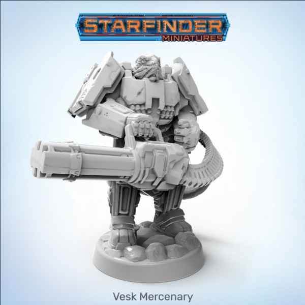 Starfinder Masterclass Miniatures: Vesk Mercenary 