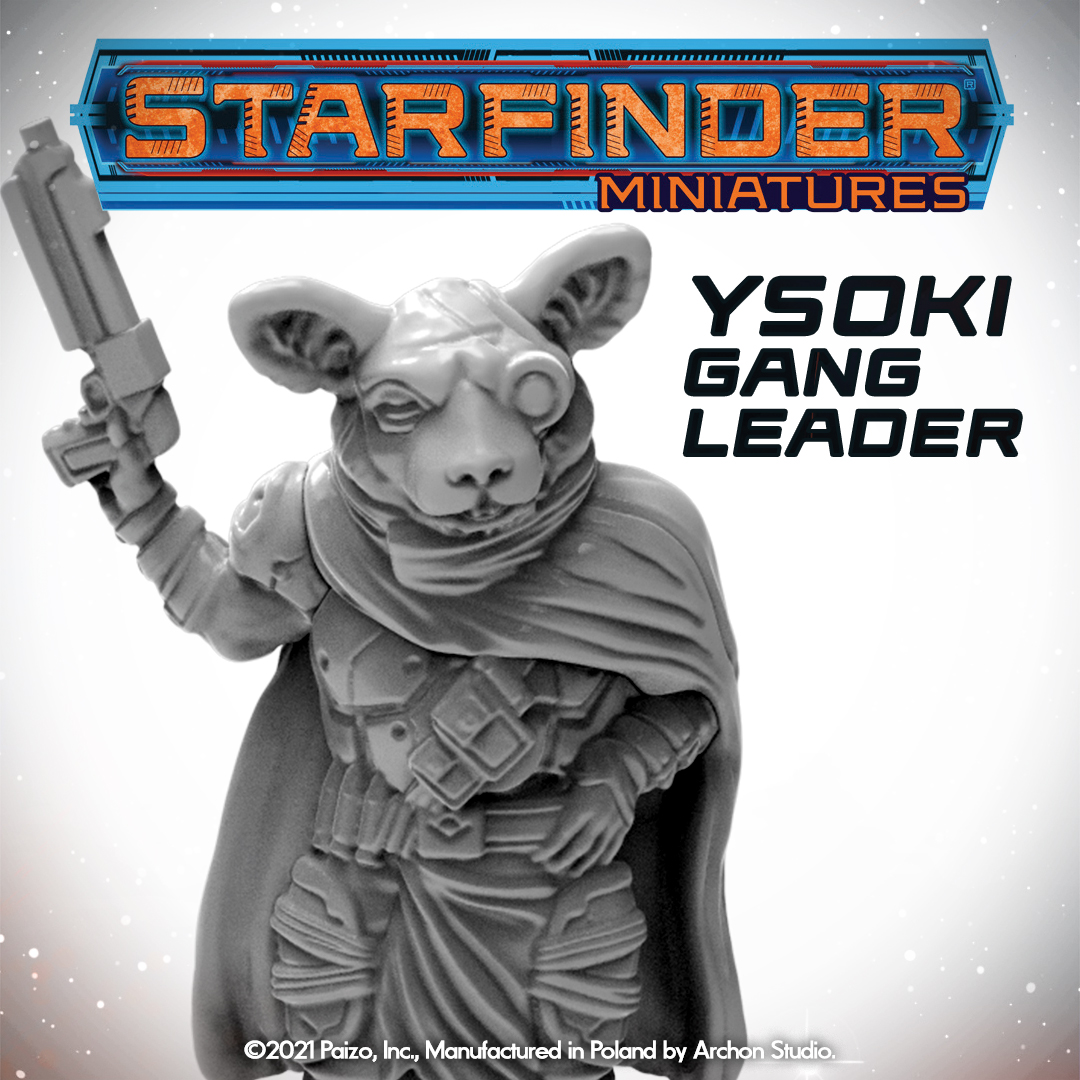 Starfinder Masterclass Miniatures: Ysoki Gang Leader 