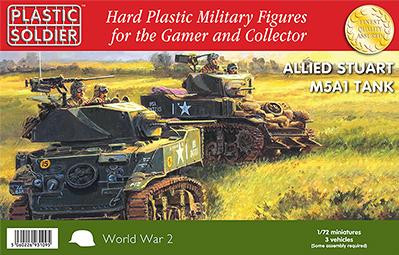 Plastic Soldier Company: 1/72 American: Allied Stuart M5A1 Tank 