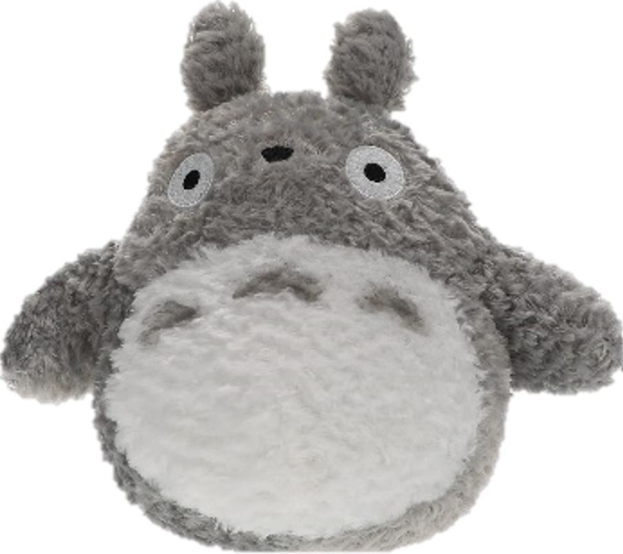 Studio Ghibli: Plush Fluffy Big Totoro Grey 8" 