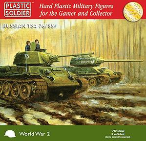 Plastic Soldier Company: 1/72 Russian: T34 76/85 Tank 