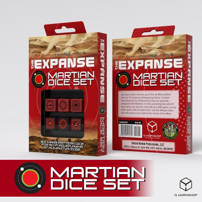 THE EXPANSE ROLEPLAYING GAME: CUSTOM MARTIAN DICE SET 