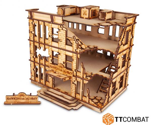 TT Combat Terrain: City Scenics - Ruined Hawking Academy Building 