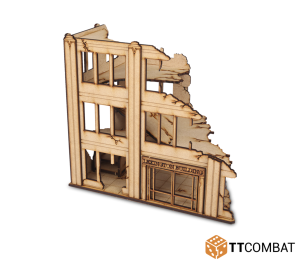 TT Combat Terrain: City Scenics - Ruined Lexington Building 