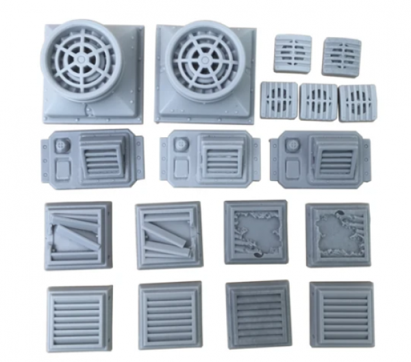 TT Combat Terrain: Industrial Hive- Ventilation Set 