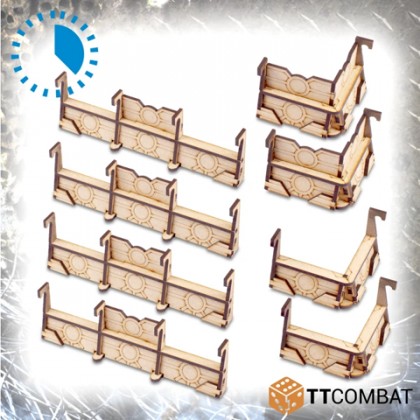 TT Combat Terrain: Sci-fi Scenics - Cyber Barricades 