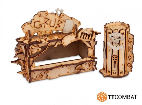 TT Combat: Sci-fi Orc Terrain- Orc Grub n Grog 