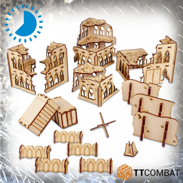 TT Combat Terrain: Sci-fi Scenics - Razed District 