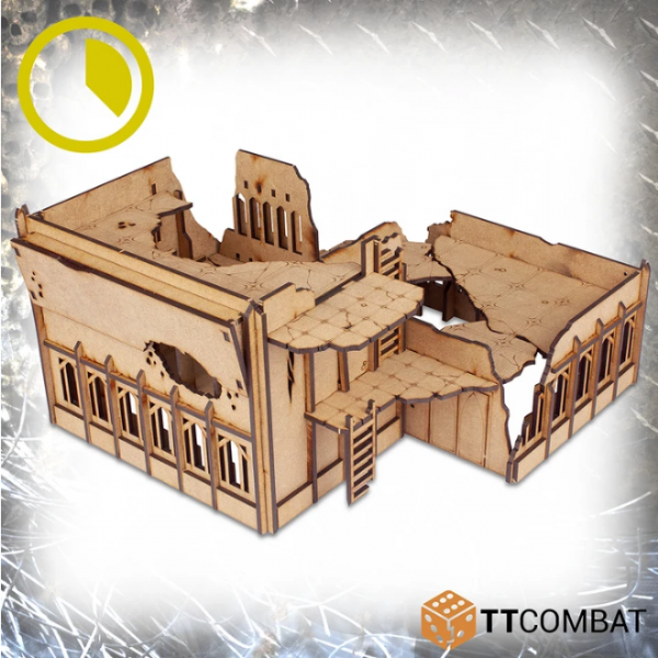 TT Combat Terrain: Sci-fi Scenics - Razed Mercantine 