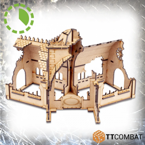 TT Combat Terrain: Sci-fi Scenics - Ruined Convent Intersection 