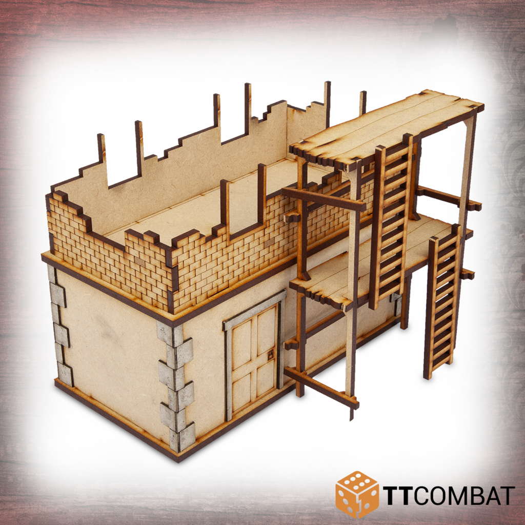 TT Combat Terrain: Streets of Venice- Part Built Casa Bianca 