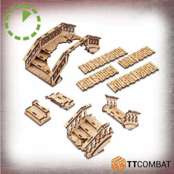 TT Combat Terrain: Streets of Venice- Ruined Bridges 