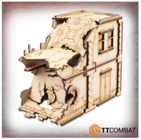 TT Combat Terrain: Streets of Venice- Ruined Modular Casa Doppia Tomasina 