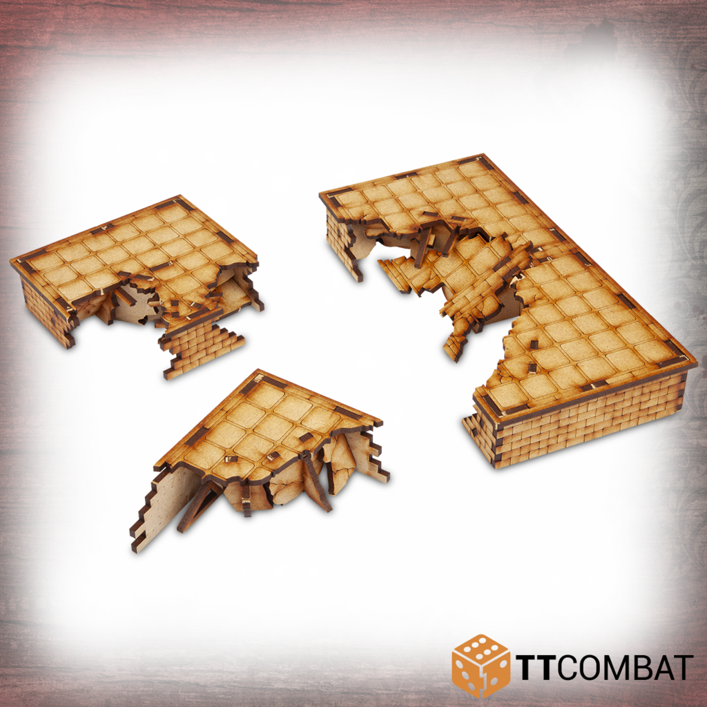 TT Combat Terrain: Streets of Venice- Small Ruined Streets 