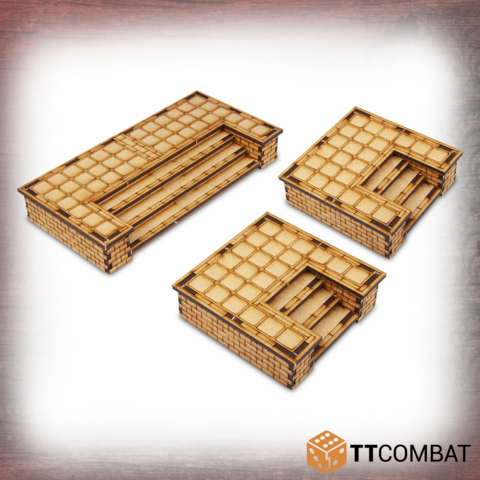 TT Combat Terrain: Streets of Venice- Small Street Stairs 