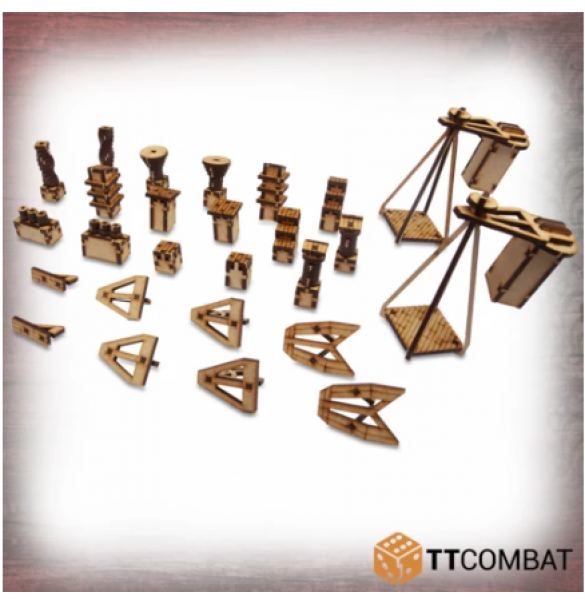 TT Combat Terrain: Streets of Venice- Venetian Rooftop Accessories 
