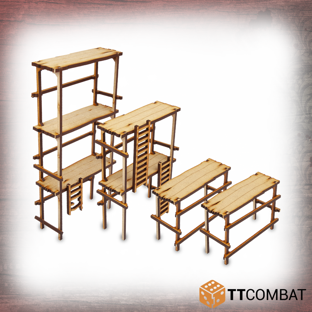 TT Combat Terrain: Streets of Venice- Wood Scaffolding 
