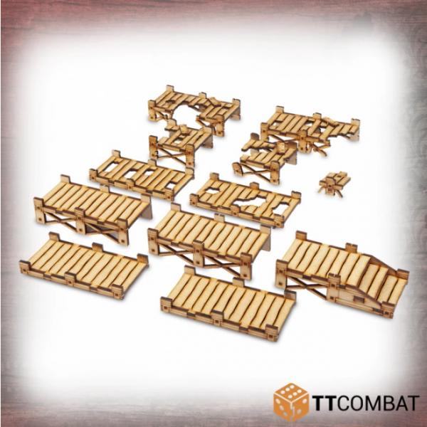 TT Combat Terrain: Streets of Venice- Wooden Jetties 