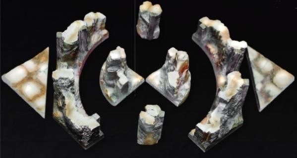 Tablescapes Realms: Caverns and Mines- Track Wall Set 