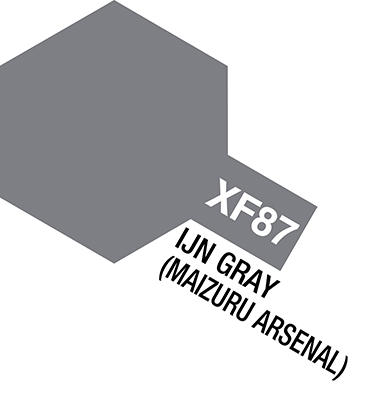 Tamiya Acrylic Flat Paint 10ml: XF-87 IJN Gray (Maizuru Arsenal) 