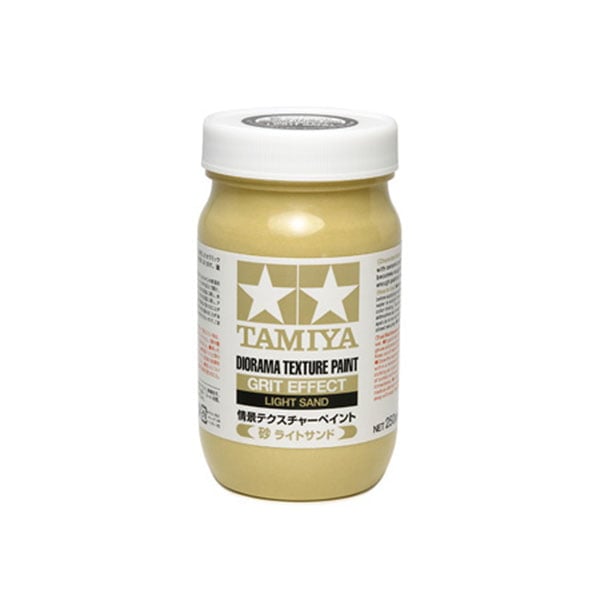 Tamiya Diorama Texture Paint: Grit Effect Light Sand (250ml) 
