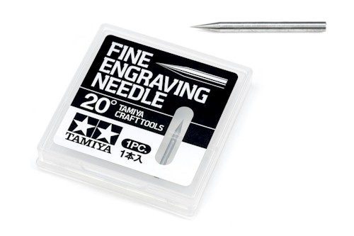 Tamiya Fine Engraving Needle 20 degrees 