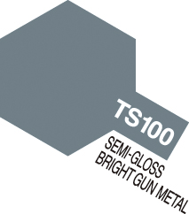 Tamiya Spray TS100: Bright Gun Metal  