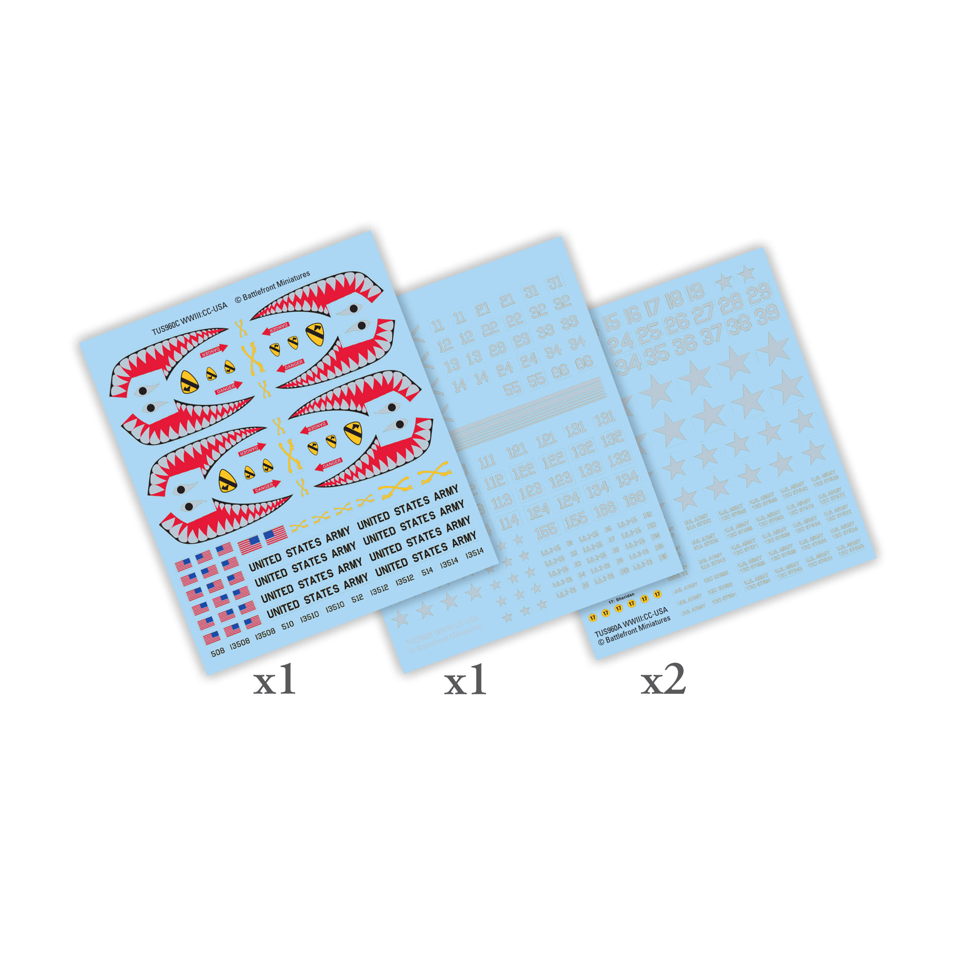 Team Yankee American:  Checkpoint Charlie: Decal Set 