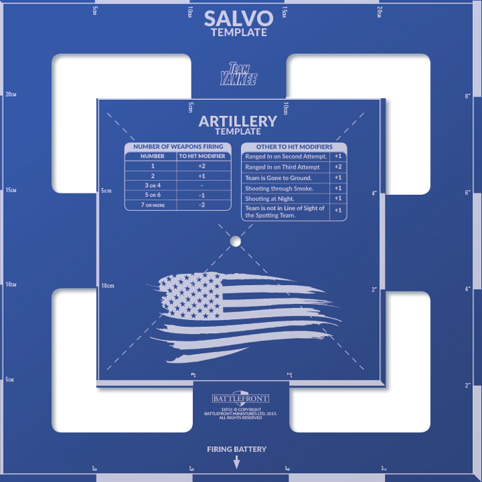 Team Yankee Salvo Template: American 