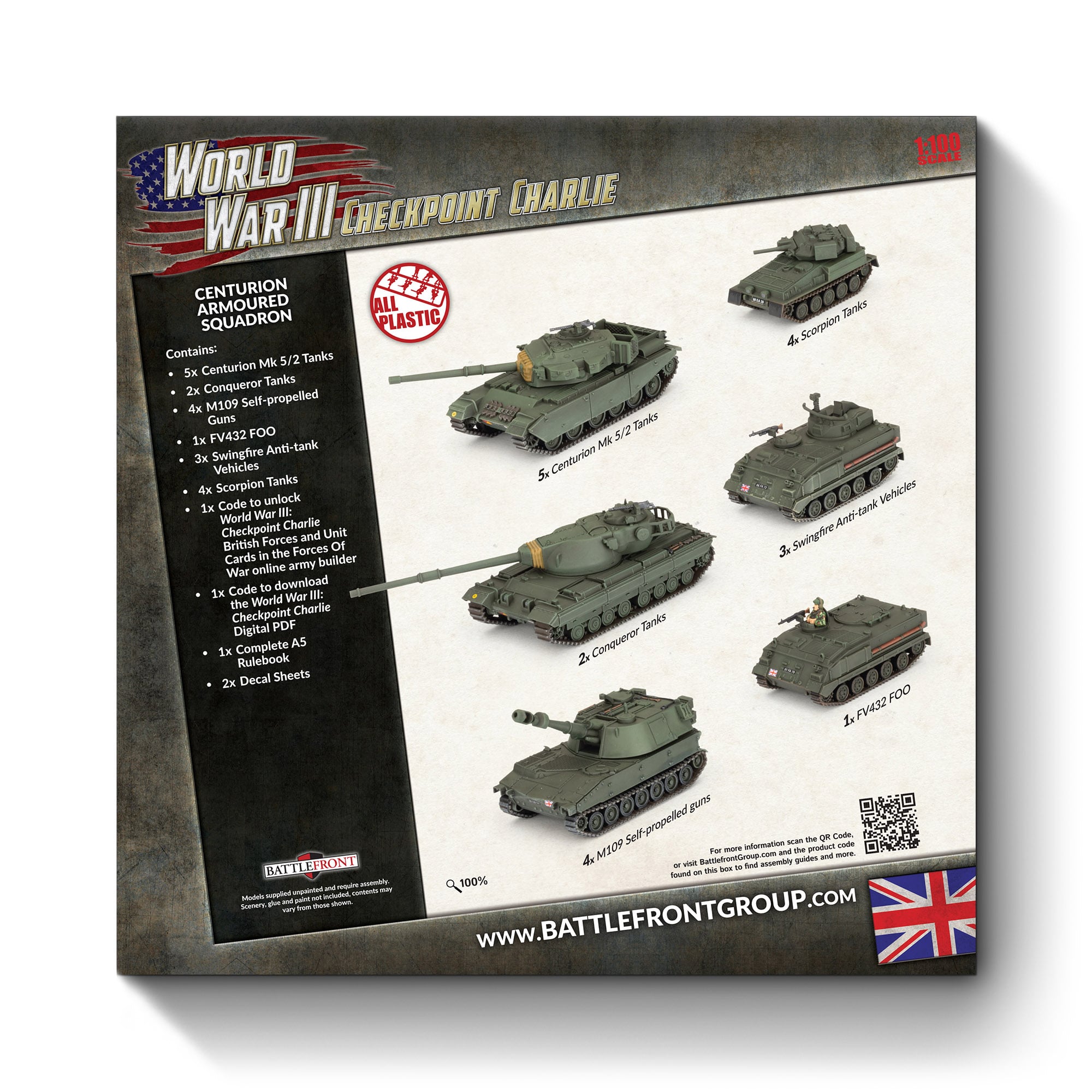 Team Yankee: Checkpoint Charlie: Starter Force: Centurion Armoured Squadron (Limited Edition) 