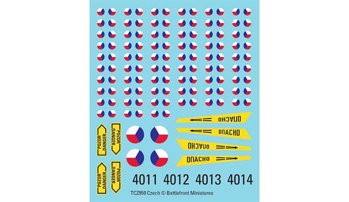 Team Yankee: Czechoslovakian Decals 
