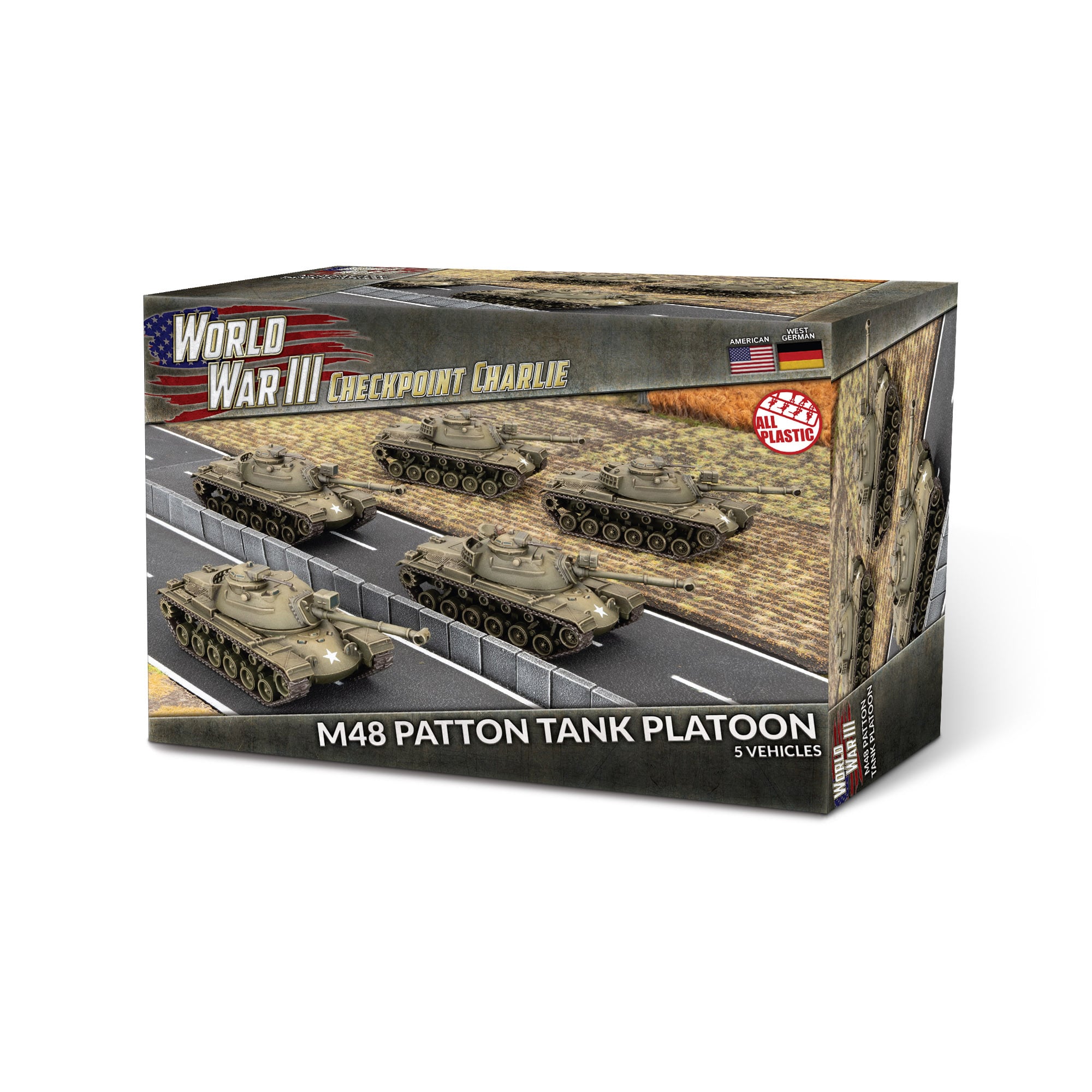 Team Yankee: M48 Patton Tank Platoon (Plastic x5) 