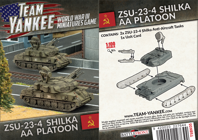 Team Yankee Soviet: ZSU-23-4 Shilka AA Platoon 