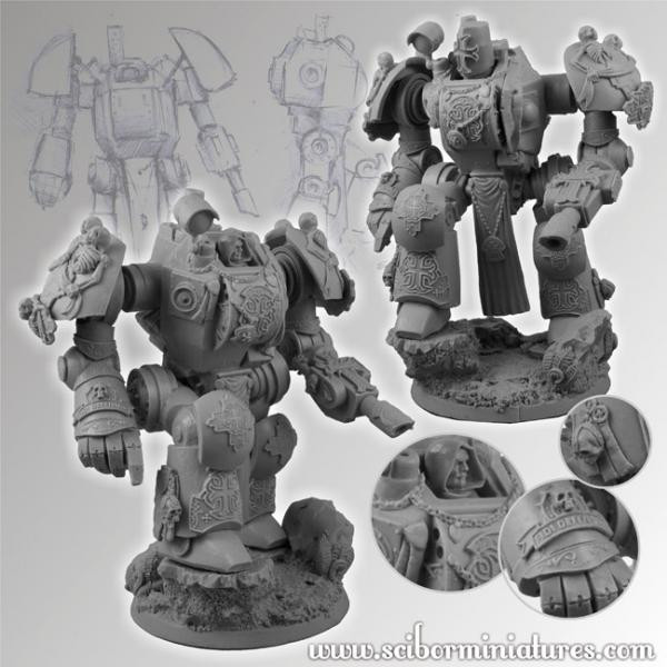 Scibor Monstrous Miniatures: SF Templar Paladin 