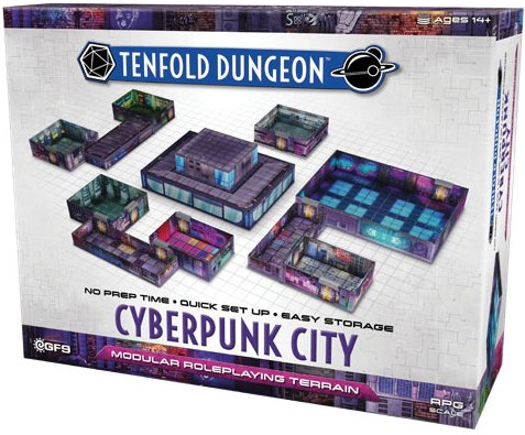 Tenfold Dungeon Terrain Set: Cyberpunk City 