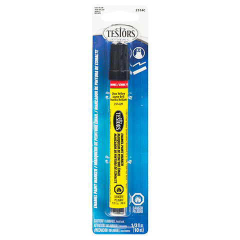 Testors Enamel Paint Marker- Yellow - Gloss 