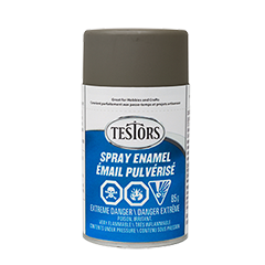 Testors Enamel Spray- Flat: Olive Drab 