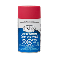 Testors Enamel Spray- Flat: Red 