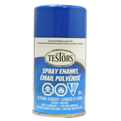 Testors Enamel Spray- Gloss: Bright Blue 