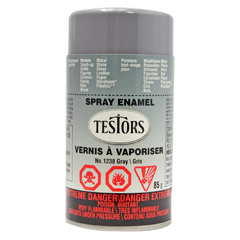 Testors Enamel Spray- Gloss: Gray 