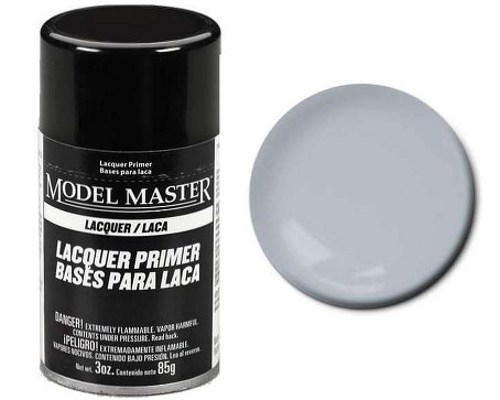 Testors Lacquer Primers: Gray Sandable 