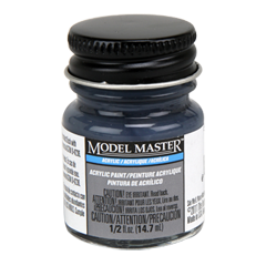 Testors Model Masters Acrylic Paints- 5-N Navy Blue - Semi-Gloss 