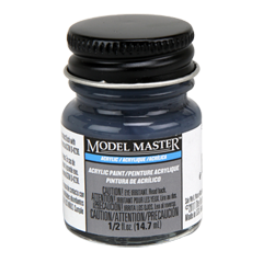 Testors Model Masters Acrylic Paints- 5-N Navy Blue - Semi-Gloss 
