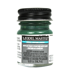 Testors Model Masters Acrylic Paints- Euro 1 Dark Green FS34092 - Flat 