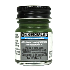 Testors Model Masters Acrylic Paints- Panzer Olivgrun RAL 6003 - Semi-Gloss 