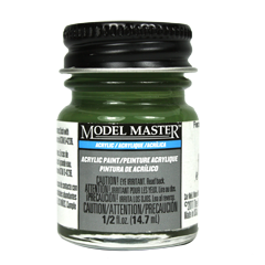 Testors Model Masters Acrylic Paints- Panzer Olivgrun RAL 6003 - Semi-Gloss 