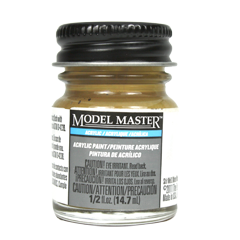 Testors Model Masters Acrylic Paints- Raw Sienna - Flat 