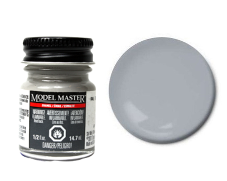 Testors Model Masters Enamel Paints- Semi Gloss Mittelblaugrau KMS 