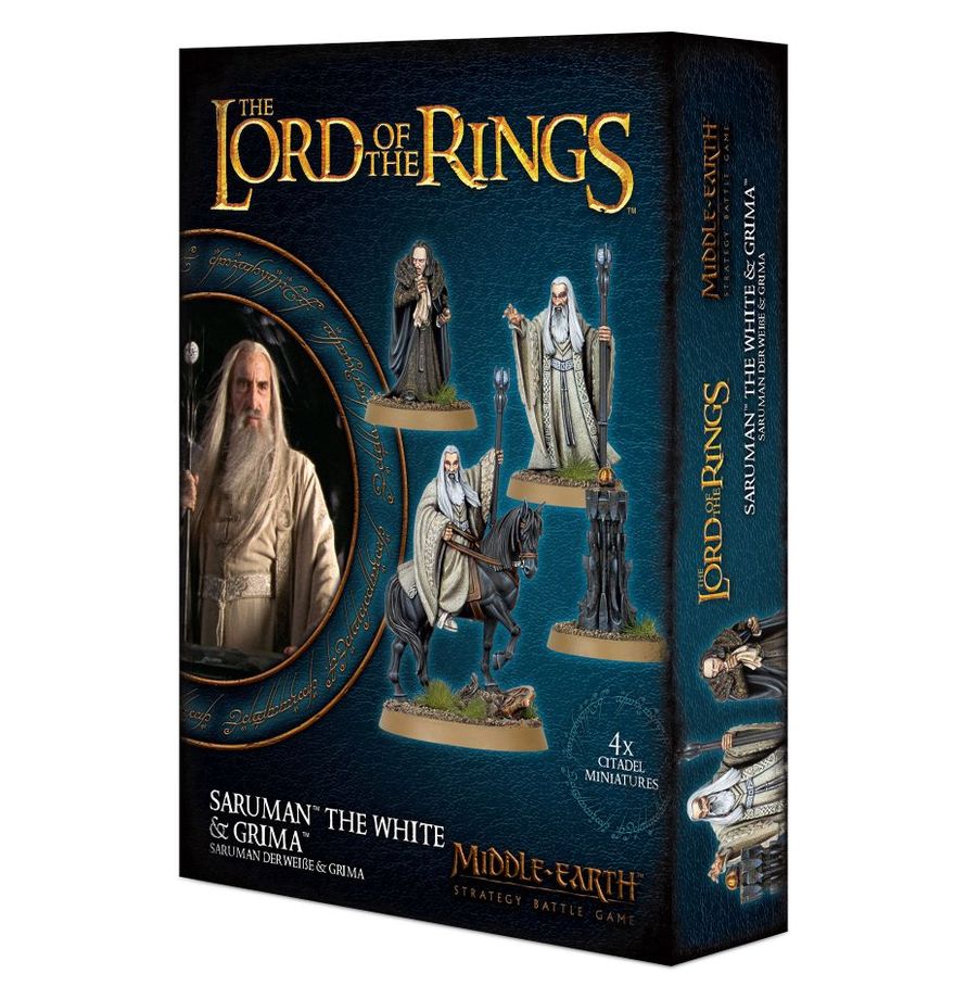 The Lord Of The Rings: Middle-Earth Battle Strategy Game: Saruman The White (Foot & Mounted) & Grima Wormtongue 