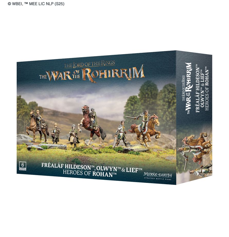 The Lord of the Rings: Middle-Earth Battle Strategy Game: War Of The Rohirrim: Fréaláf Hildeson Olwyn & Lief Heroes of Rohan 